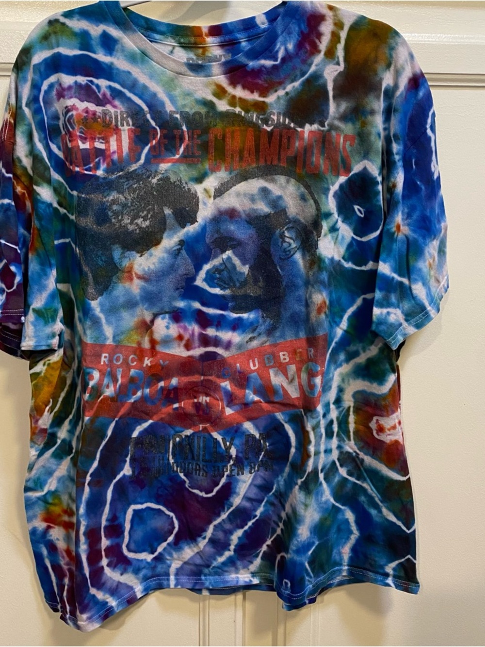 Rocky Multicolor Tie-Dye Graphic Short Sleeve Tee